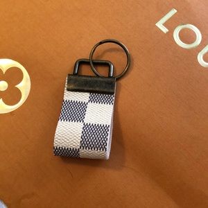 Louis Vuitton keyfob Damier Azur